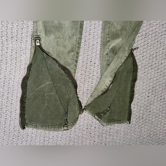 Pistola Eden olive green hunter cargo skinny jeans size 26 - Picture 3 of 11